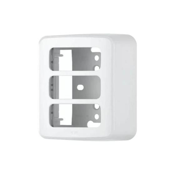 INTERRUPTOR SIMPLES PLACA+ SUP. BRANCO COMPOSE WEG