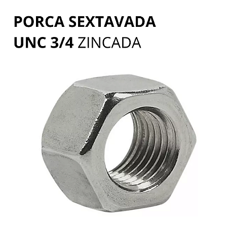 PORCA TORNEADA UNC 1/4 ZB MISTER