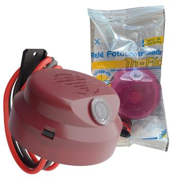 RELE FOTOCELULA SLIM TRI FACIL RETARDO 220V