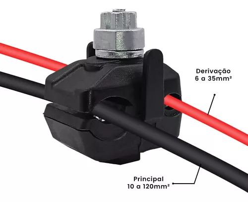 CONECTOR PERFURANTE 10-120 MM 10.502-0 (MEDIO) / DERIVACAO 6 - 35 MM2 MCI