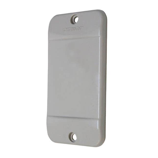 Tampa PVC 1RJ 1" - Cinza Claro