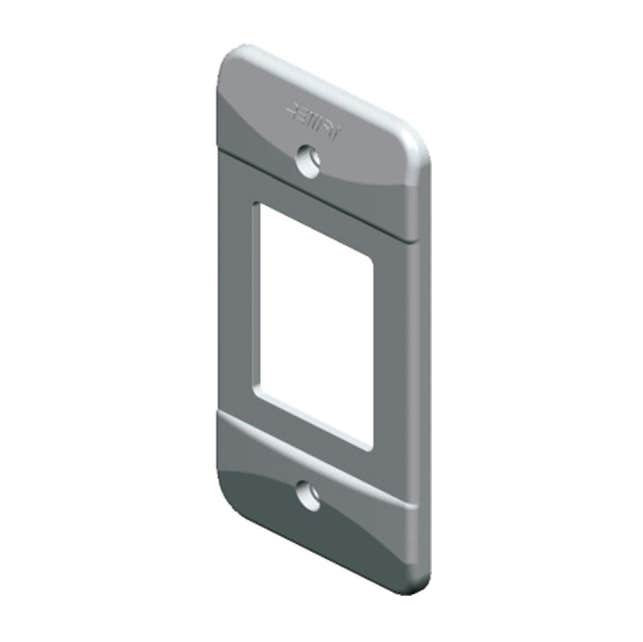 Tampa PVC 3 Teclas 1" - Cinza Claro