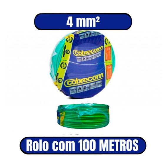 CABO FLEXIVEL 4,00MM2 450/750V VERDE